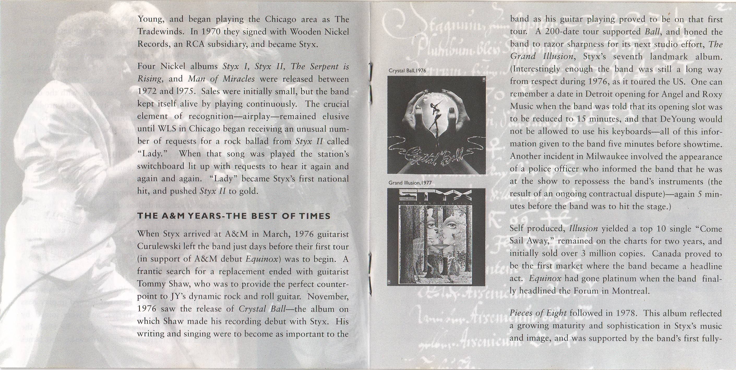 Styx  The Best Of Times; The Best Of Styx : Booklet4
